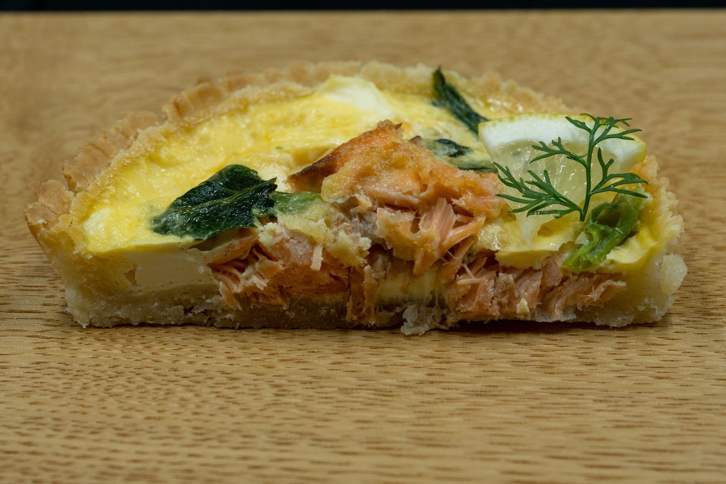 サーモンマリネとほうれん草のキッシュ-take out