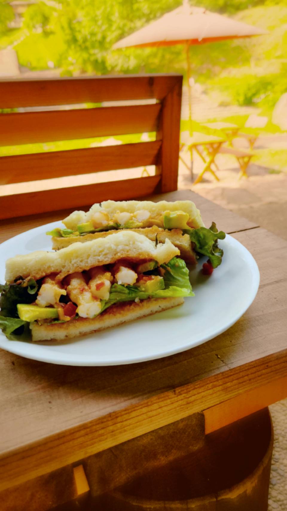 週末限定販売 米粉フォカッチャサンド