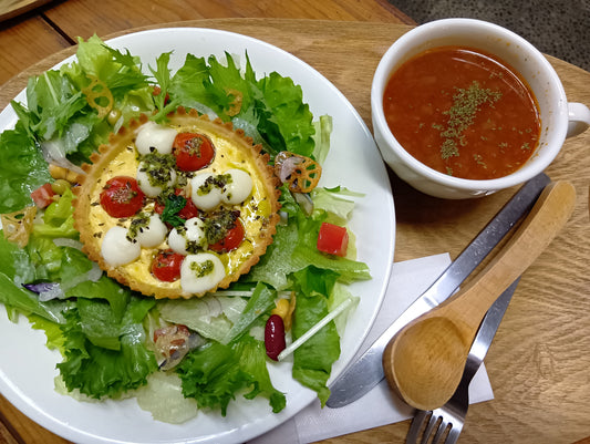 身体にやさしい米粉キッシュ