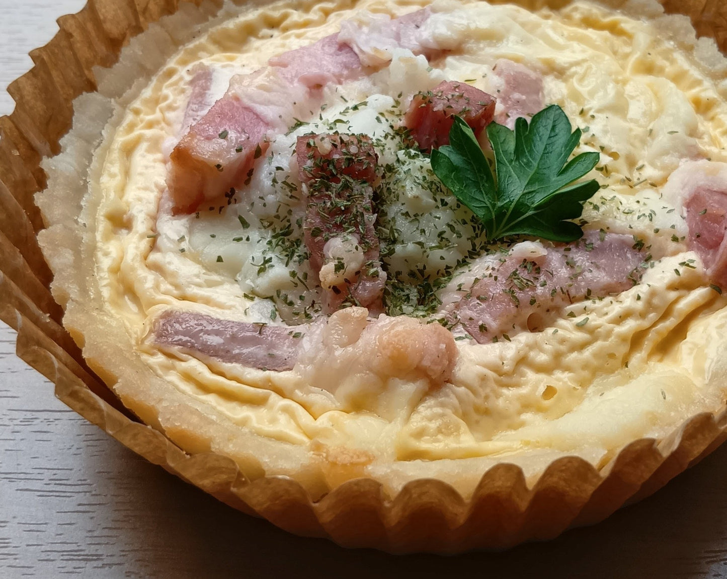 ベーコンとポテトのゴロゴロキッシュ-O