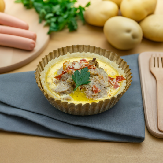 自家製ソーセージとマッシュポテトのキッシュ-online
