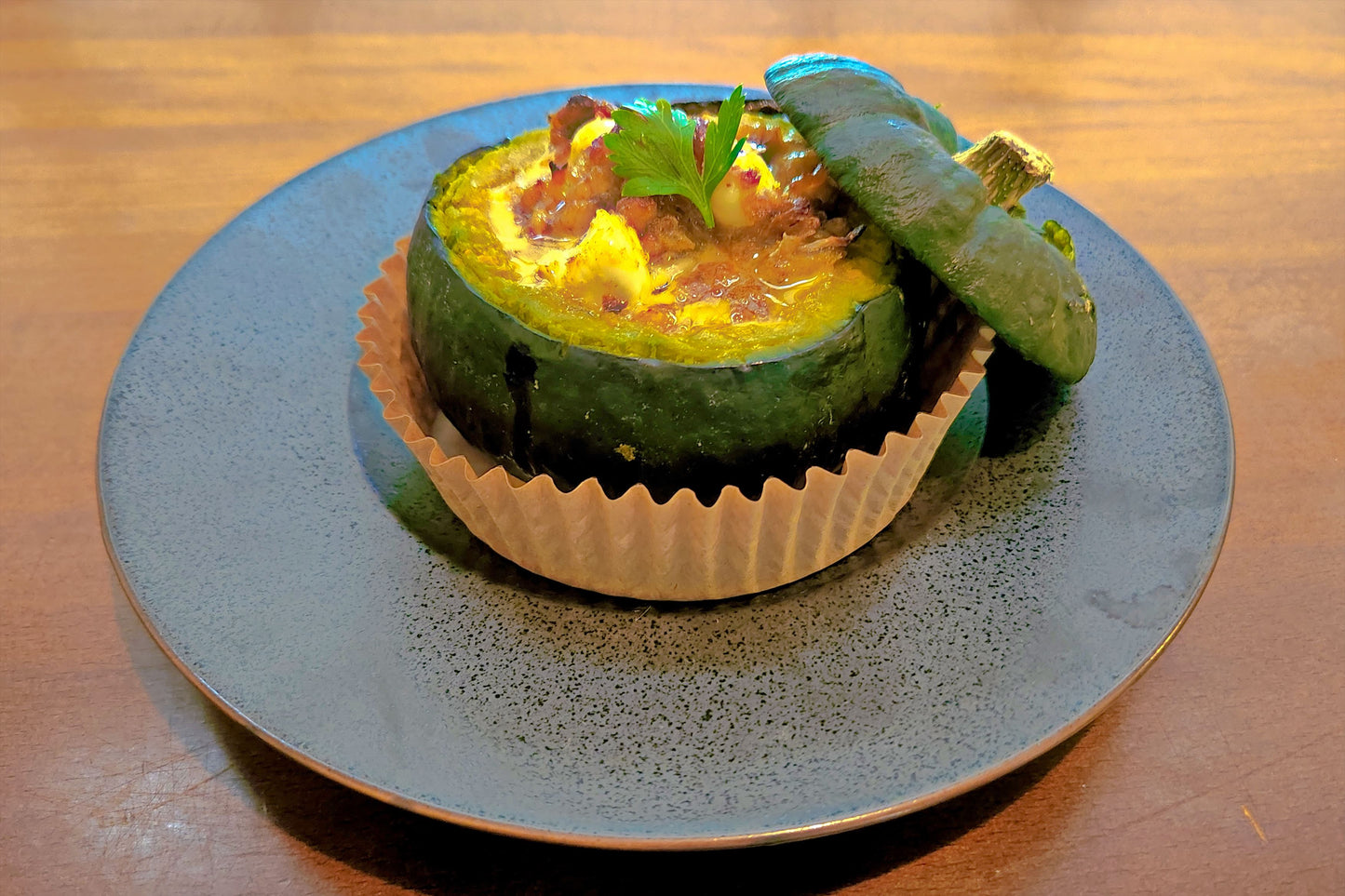 坊ちゃんかぼちゃのココナッツ煮カレー風味のキッシュ-E